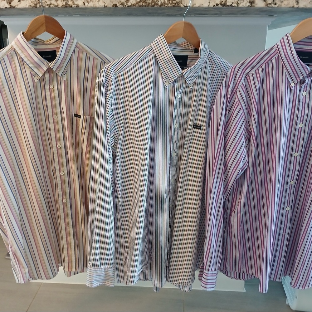 Faconnable Multicolor Striped Men's Shirts